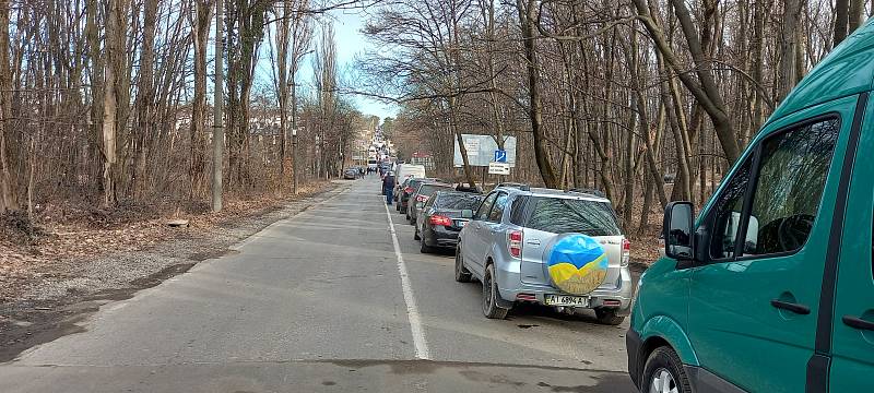 Přechod hranice na cestě z Ukrajiny na Slovensko