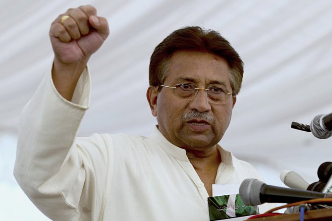 Bývalý pákistánský prezident Parvíz Mušaraf na snímku z 15. dubna 2013.