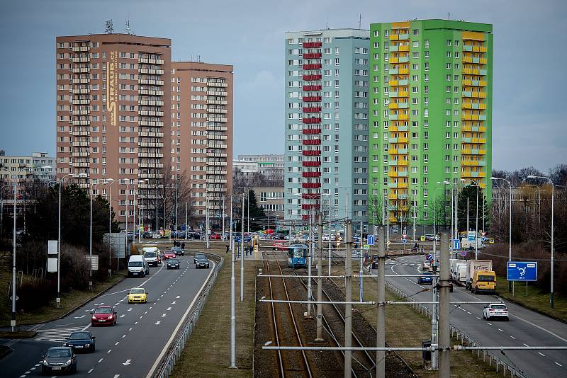 Městská část Dubina, 20. února 2019 v Ostravě.