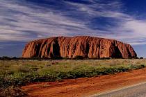 Monolit Uluru v Austrálii.