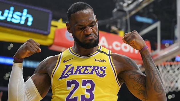 Basketbalista Los Angeles Lakers LeBron James.