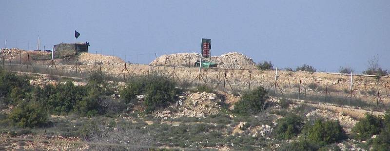 Jedno ze stanovišť Hizballáhu nedaleko izraelských hranic