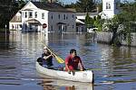 Záplavy ve městě Manville v americkém státě New Jersey, 2. září 2021