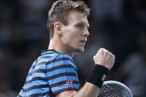 Tomáš Berdych na turnaji v Paříži.