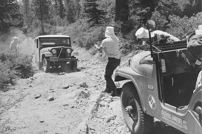 Historický pohled na Rubicon Trail.