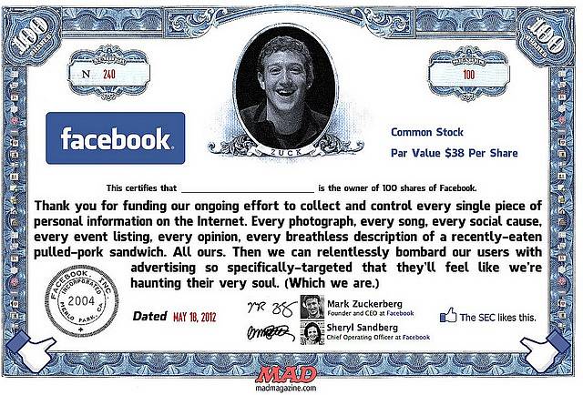 Facebook na burze