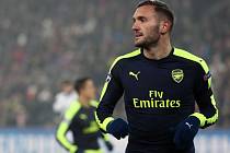 Lucas Pérez překonal gólmana Basileje Tomáše Vaclíka hned třikrát.