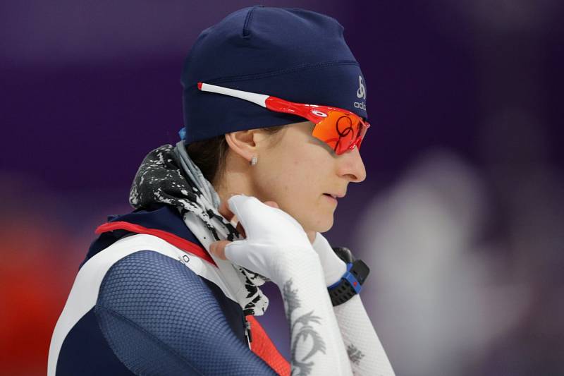 Martina Sáblíková se chystá na olympijský závod na 5000 metrů.