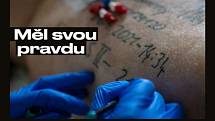 Podle lhářů tento snímek ukazuje neinfekční, a navíc darované tělo k výuce mediků s označením sekce, s datem výdeje těla z lednice a s evidenčním skladovým číslem těla v lednici. Ve skutečnosti jde o datum a moment úmrtí