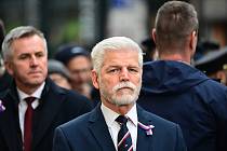 Prezident Petr Pavel u památníku na Národní třídě, 17. 11. 2025