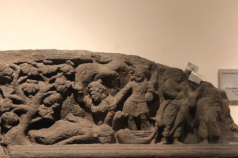Exponát z galerie umění Gandháry v indickém muzeu v Kalkatě