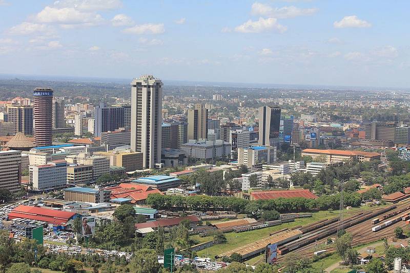 Nairobi, Upper Hill, Keňa. 