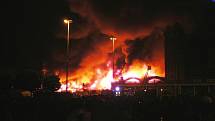 Požár Průmyslového paláce na pražském Výstavišti