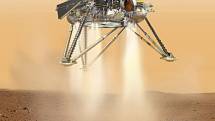 Sonda InSight na Marsu.