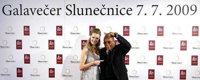 Helena Houdová a americký producent Quincy Jones 