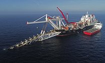 Stavba plynovodu Nord Stream 2 v Baltském moři