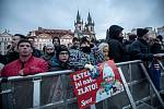 Fanoušci na pražském Staroměstském náměstí přivítali 26. února olympijské medailistky Martinu Sáblíkovou a Ester Ledeckou.