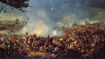 Bitva u Waterloo rozhodla o definitivním Napolenově pádu. V boji byl zraněn lékař baron Larrey.