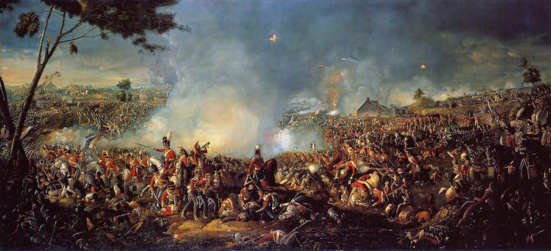 Bitva u Waterloo rozhodla o definitivním Napolenově pádu. V boji byl zraněn lékař baron Larrey.