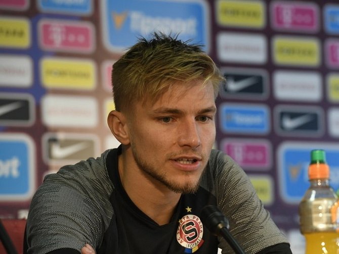 Fotbalista Martin Frýdek ze Sparty Praha (na snímku z 18. září 2019).