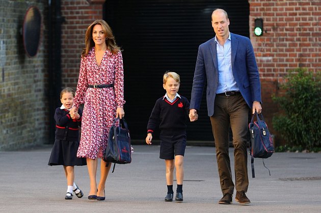 princ William, Kate a jejich děti George a Charlotte