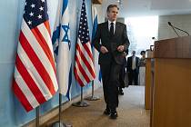 Americký ministr zahraničí Antony Blinken při návštěvě Izraele