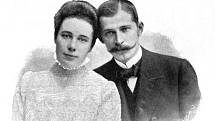 Theodor Liebig s manželkou