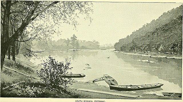 Kanadská řeka Richelieu, do níž se z mostu zřítil vlak, na dobové ilustraci