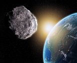 Průlet asteroidu v blízkosti Země. Ilustrační snímek