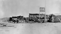 O. K. Corral v Tombstone po požáru v roce 1882
