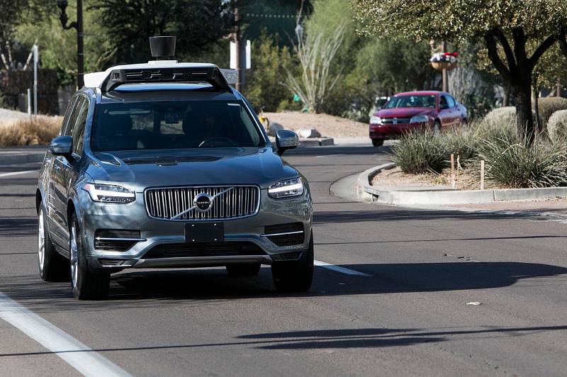 Samořiditelné auto firmy Uber