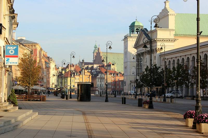 Polská metropole Varšava v době koronavirové