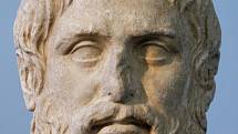 Platón. Kopie portrétu vytvořeného Silanionem kolem roku 370 př. n. l. pro akademii v Athénách