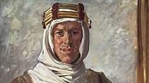 Obraz Lawrence z Arábie, portrét od L. Johna