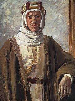 Obraz Lawrence z Arábie, portrét od L. Johna