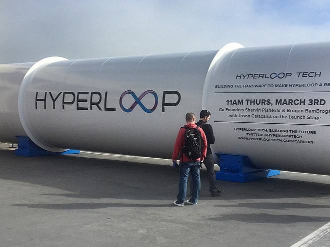 Koncept vysokorychlostního transportního systému Hyperloop. Ilustrační foto.