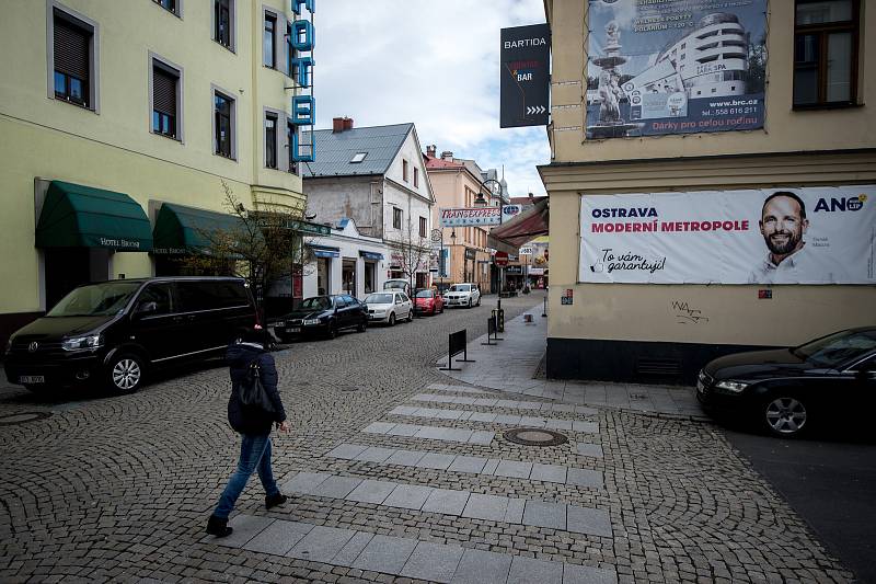 Ulice Stodolní, 4. března 2019 v Ostravě.