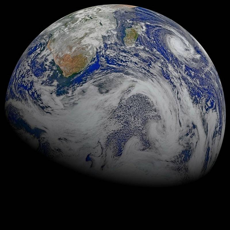Na snímku NASA planeta Země.