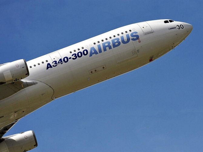 Airbus A340-300. Ilustrační foto.