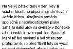 Status europoslance Ivana Davida, jenž vychází výhradně z údajů serveru Pronews, které europoslanec žádným způsobem neověřoval