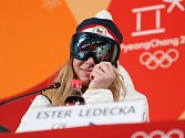 Ester Ledecká je překvapivá vítězka Super-G