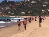 Běženci na španělské pláži