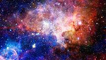 Vesmír a jeho pestré barvy. Ilustrační snímek