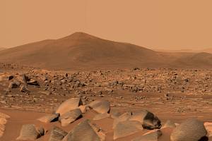 Povrch planety Mars.