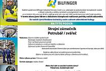 Společnost Bilfinger Industrial Services Czech s.r.o. hledá do svých týmů kolegy