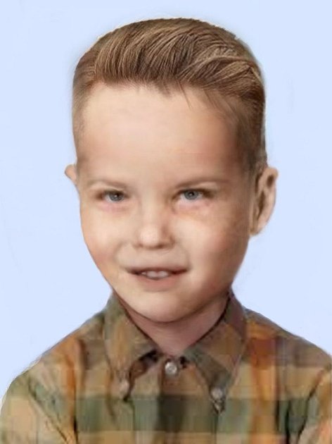 Jedna z policejních podobizen Chlapce z krabice. Mrtvolu čtyřletého hocha někdo v roce 1957 odložil do krabice v lese. Chlapce zřejmě někdo zabil. Jeho identitu policisté zjistili až letos. Jmenoval se Joseph Augustus Zarelli.