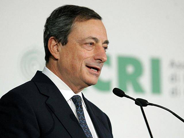 Prezident Evropské centrální banky (ECB) Mario Draghi.