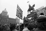 Sametová revoluce - Jak to vypuklo. Václavské náměstí 20. listopadu 1989