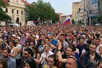 Demonstrace v Bratislavě. Ilustrační snímek