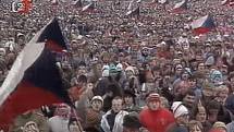 Demonstrace na Letné 26. listopadu 1989